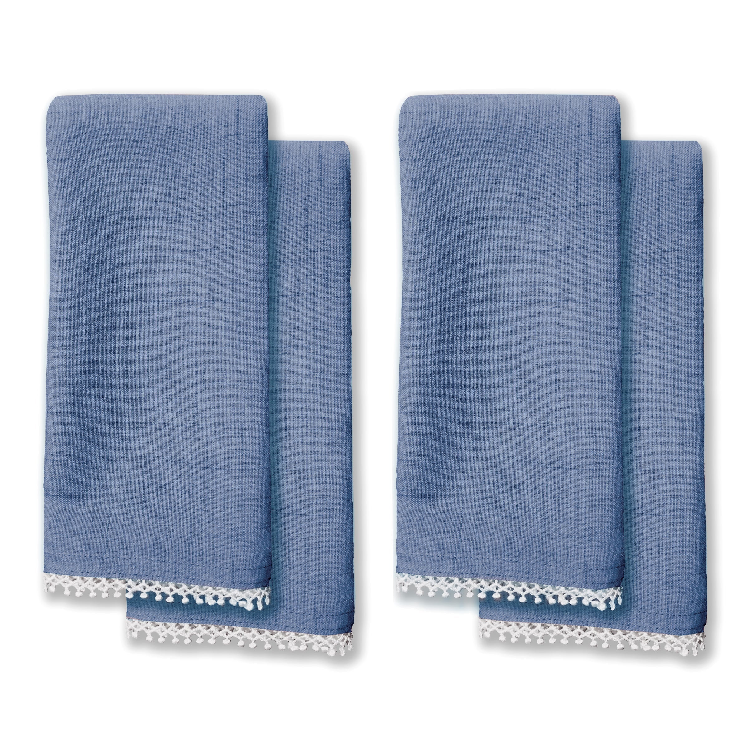 Lenox Heritage Lenox Heritage French Perle Periwinkle 19x19 Napkins, Set of 4 - Image 2