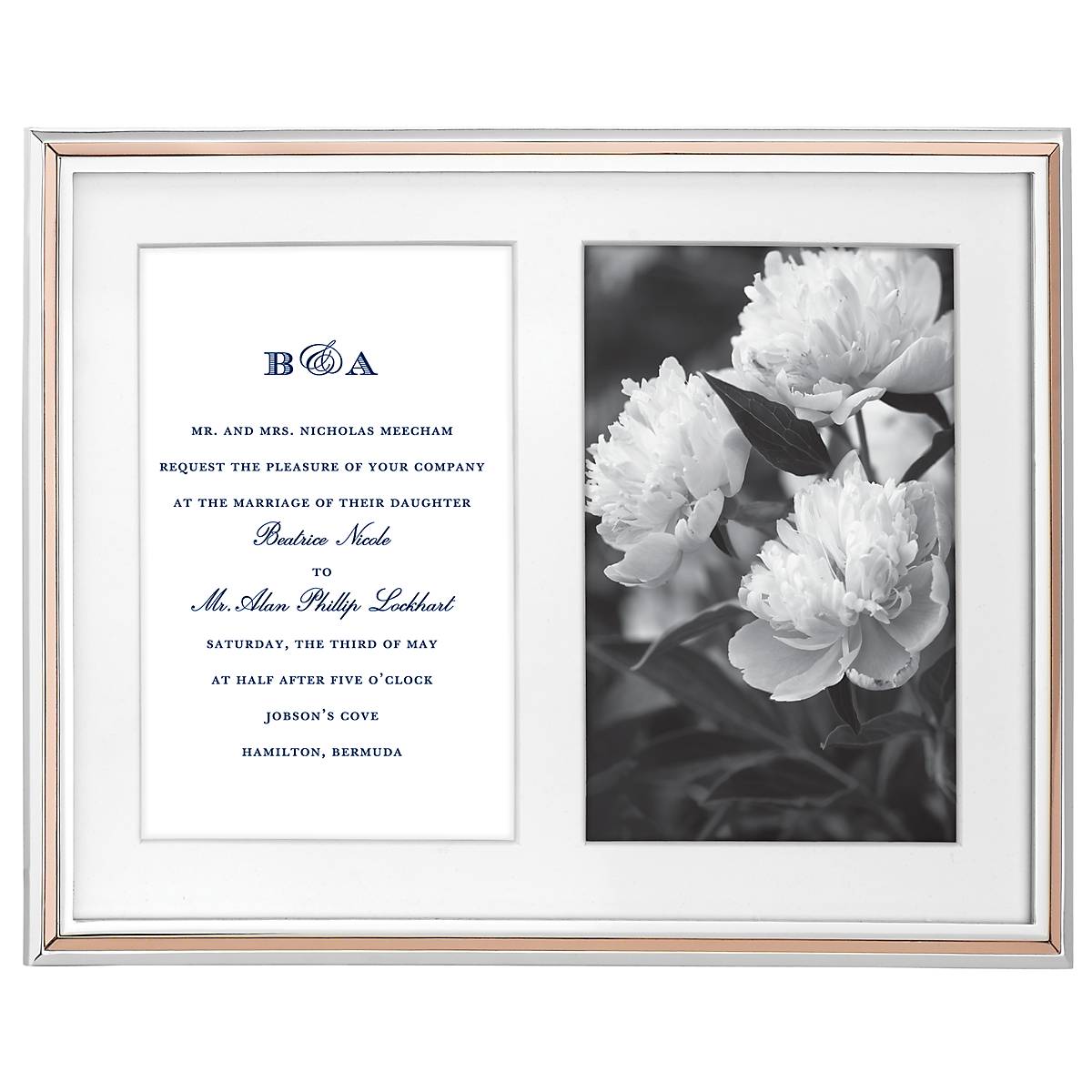 Lenox Heritage Lenox Heritage Rosy Glow Double 5x7 Photo Frame