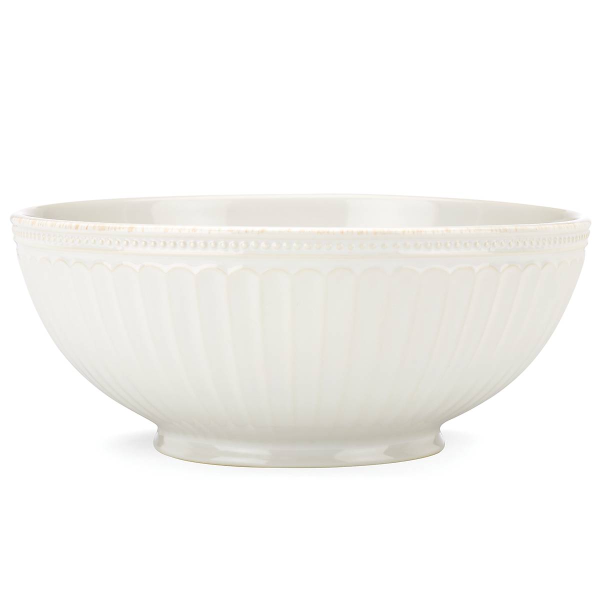Lenox Heritage Lenox Heritage French Perle Groove White Medium Bowl - Image 2