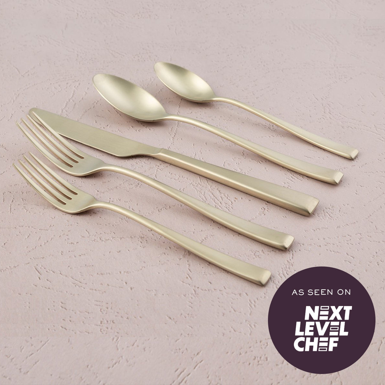 Lenox Heritage Lenox Heritage Marlise Champagne Satin 20-Piece Flatware Set - Image 2