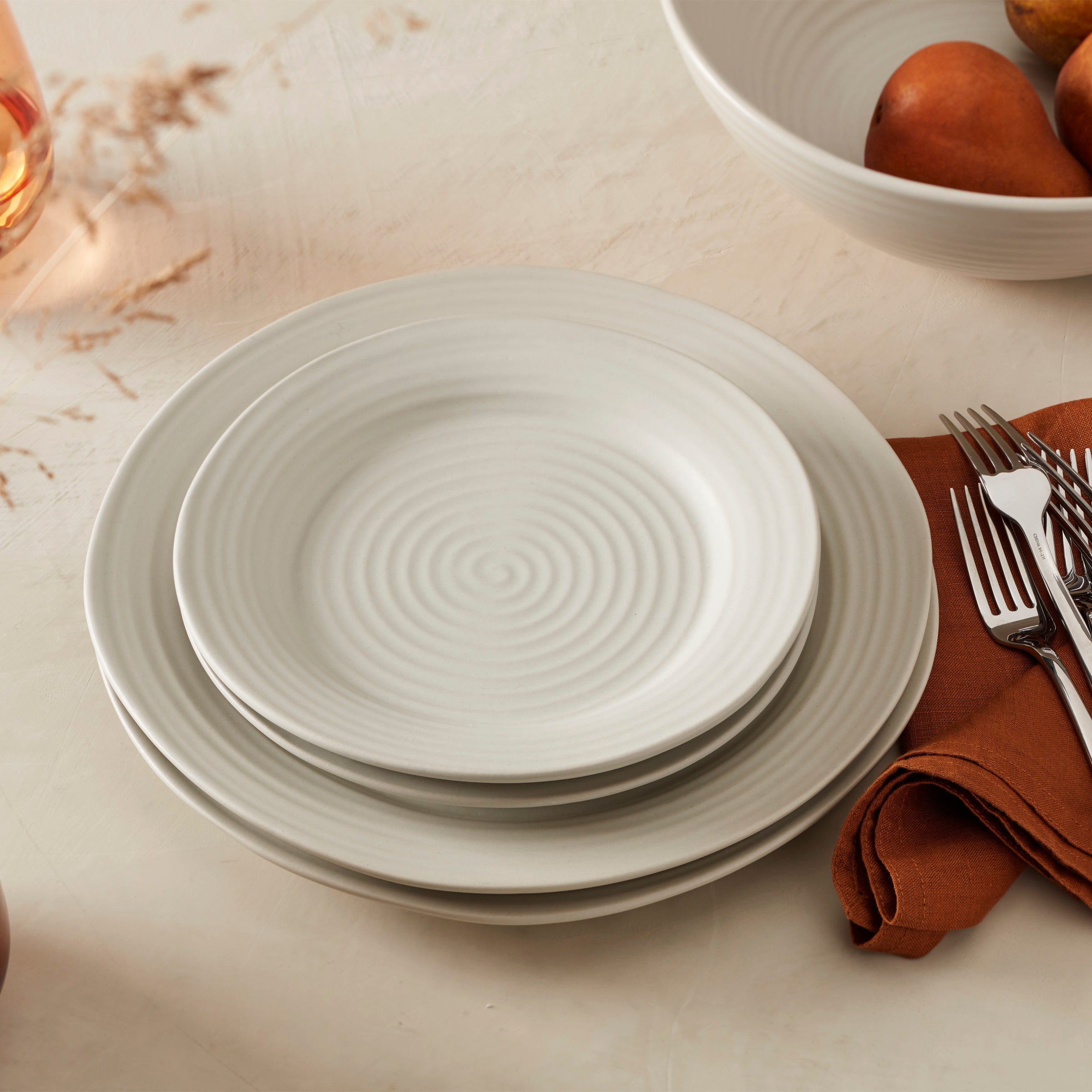 Lenox Heritage Lenox Heritage Ridge White 12-Piece Dinnerware Set - Image 13
