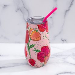 Alternative view of Lenox Heritage Lenox Heritage Floral Wine Tumbler With Straw, Set of 12