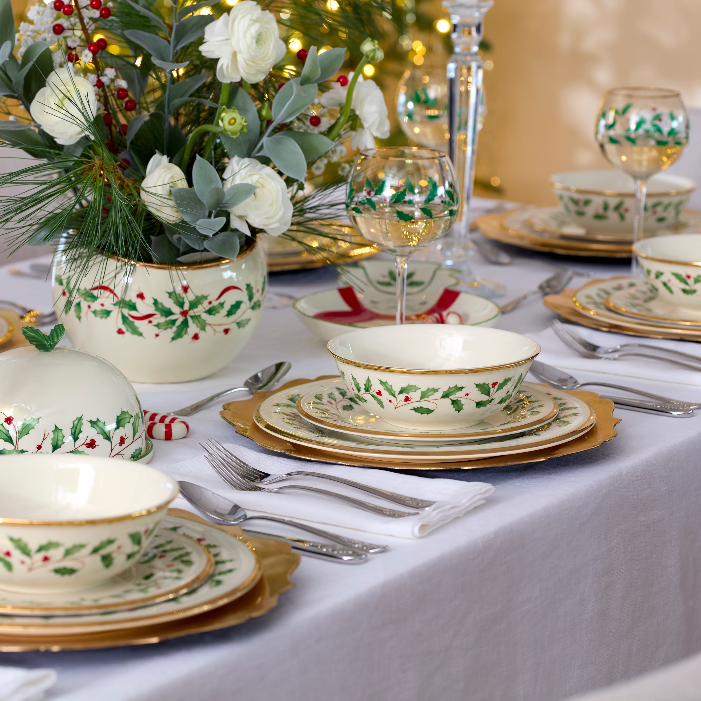 Lenox Heritage Lenox Heritage Holiday Balloon Glasses, Set of 4 - Image 3