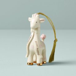 Lenox Heritage Lenox Heritage Personalized Baby's Pink Giraffe Ornament