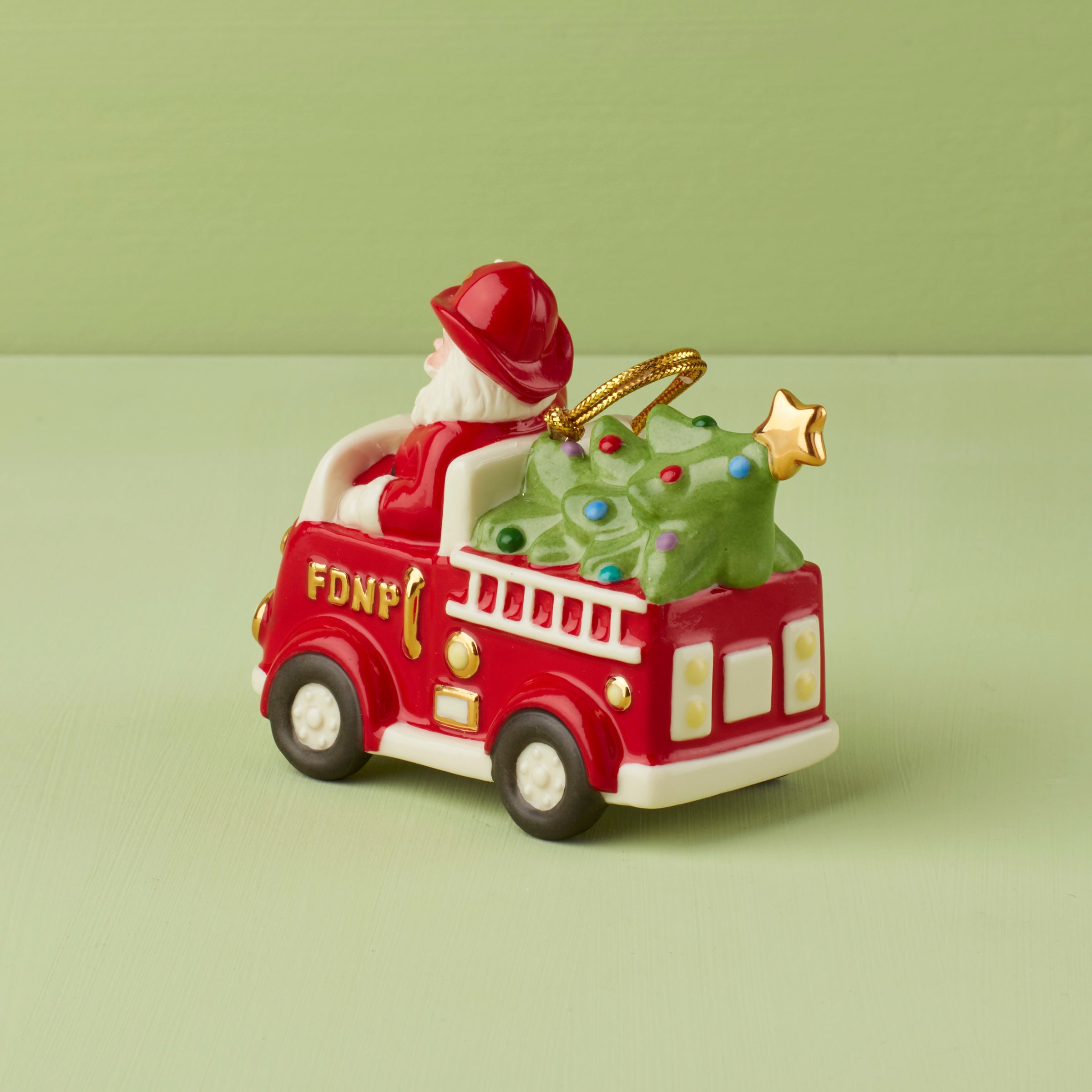 Lenox Heritage Lenox Heritage Santa In Fire Truck Ornament - Image 2
