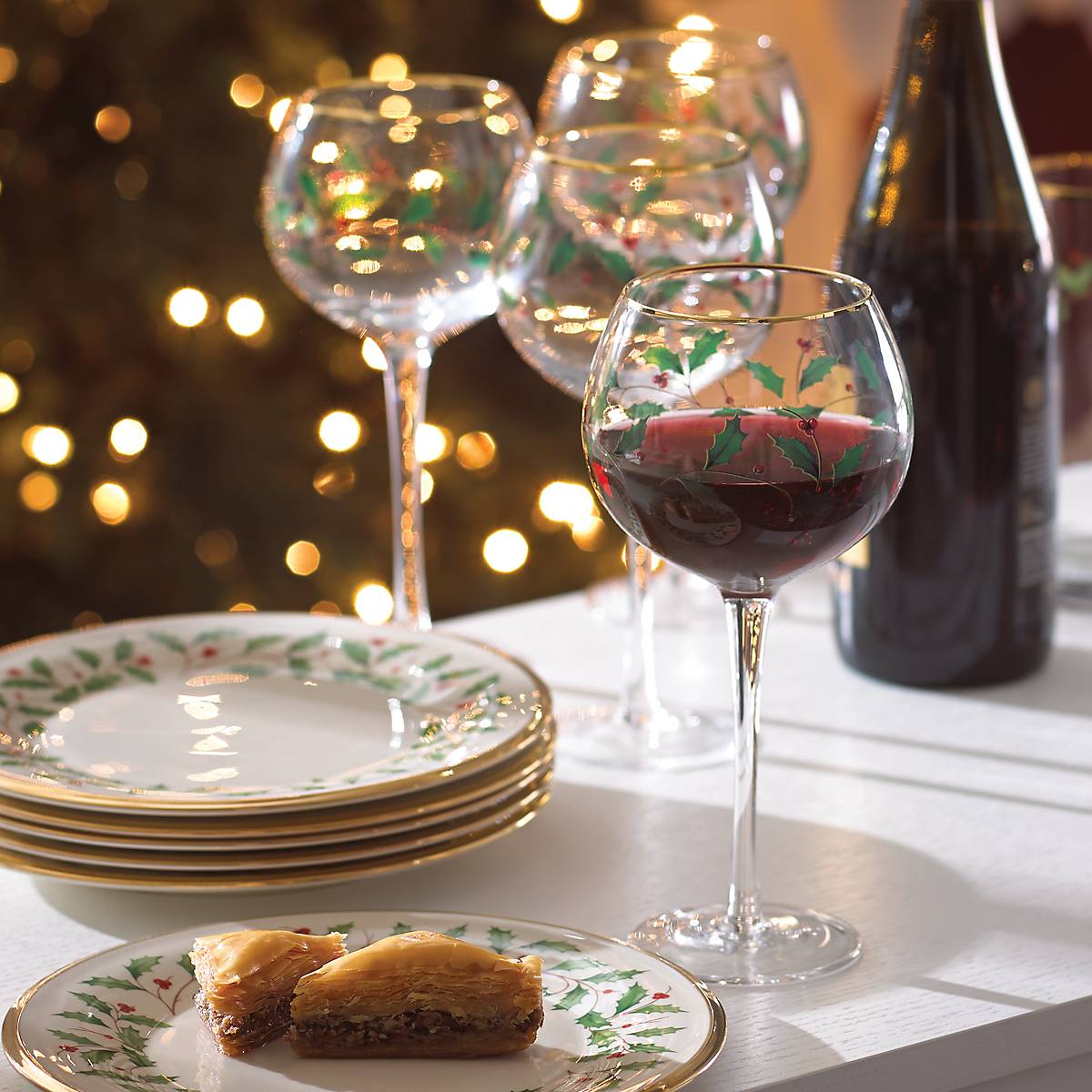 Lenox Heritage Lenox Heritage Holiday Balloon Glasses, Set of 4 - Image 9