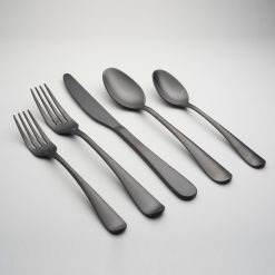 Lenox Heritage Lenox Heritage Rhiannon Black Satin 20-Piece Flatware Set