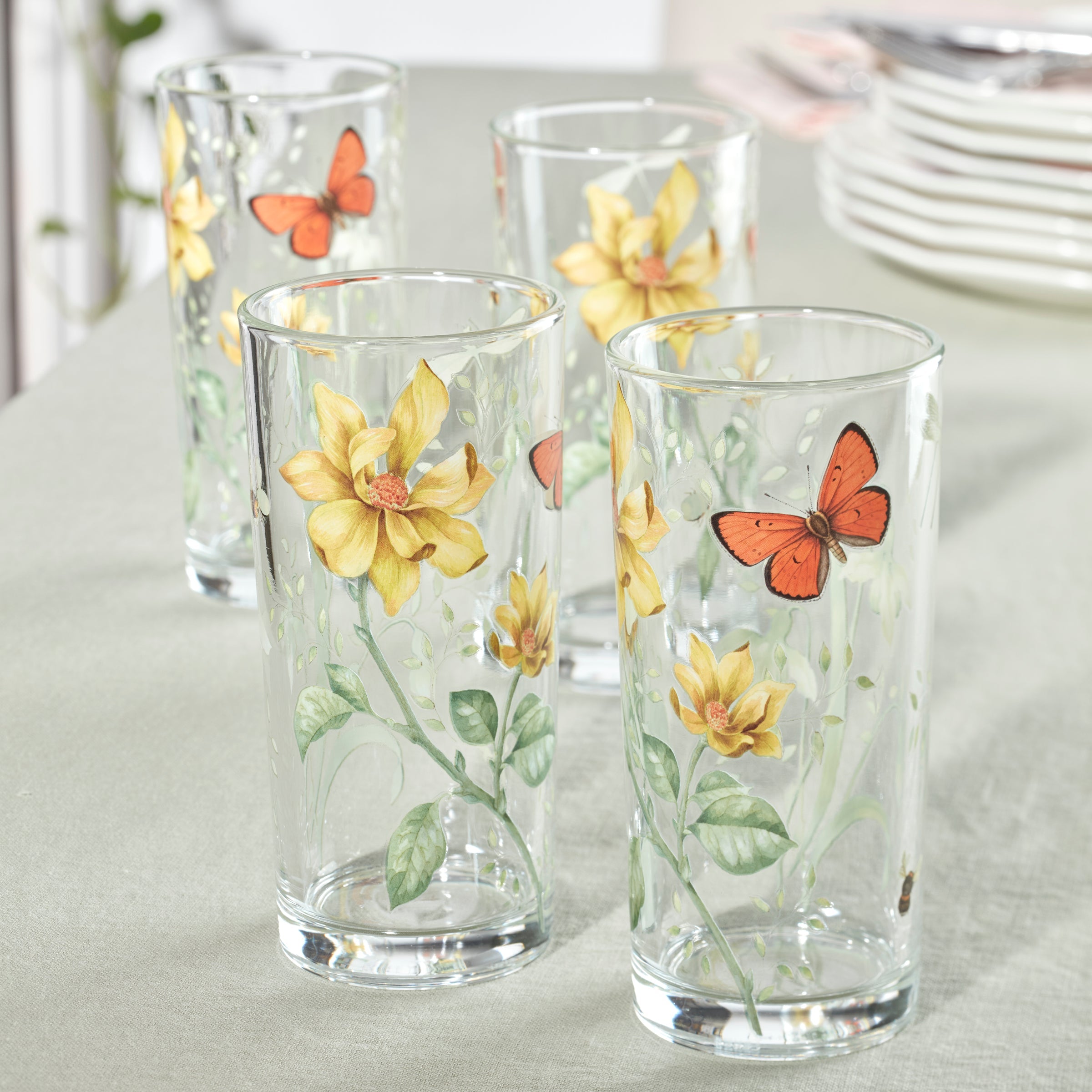 Lenox Heritage Lenox Heritage Butterfly Meadow Decal Highball, Set of 4 - Image 2