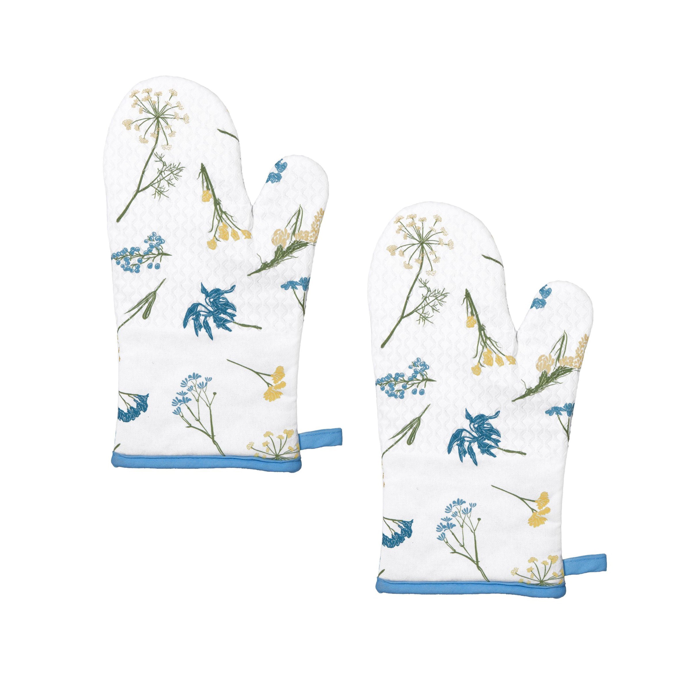 Lenox Heritage Lenox Heritage Wildflowers Allover Oven Mitts, Set of 2