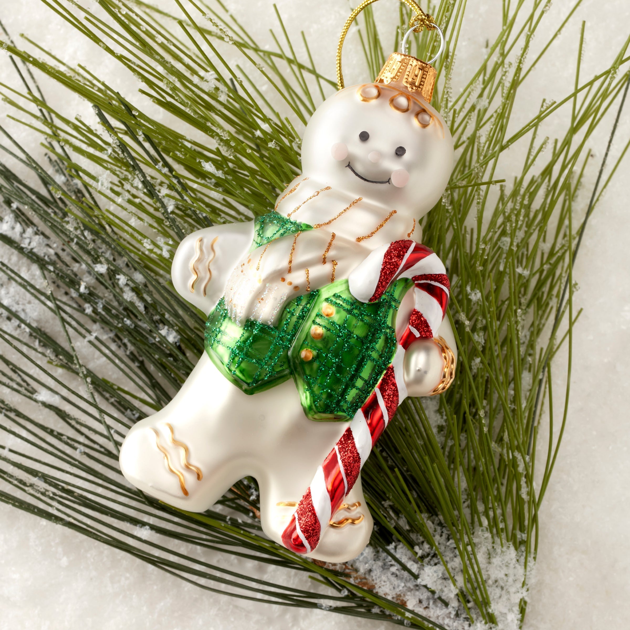 Lenox Heritage Lenox Heritage Blown Glass Gingerbread Ornament - Image 3
