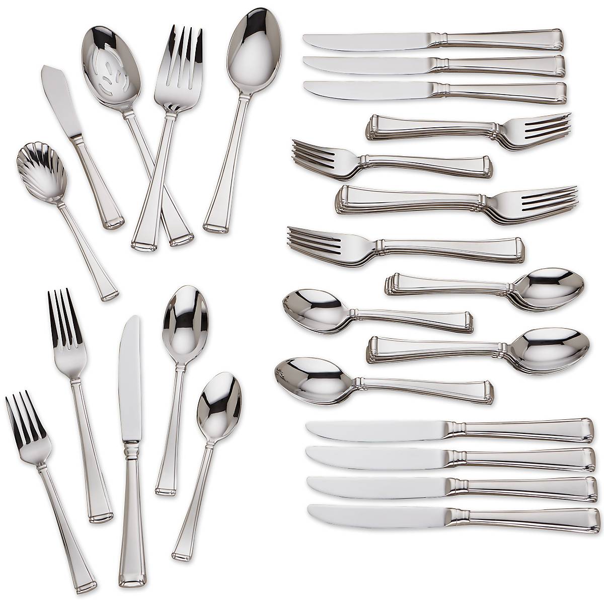 Lenox Heritage Lenox Heritage Column 45-Piece Flatware Set