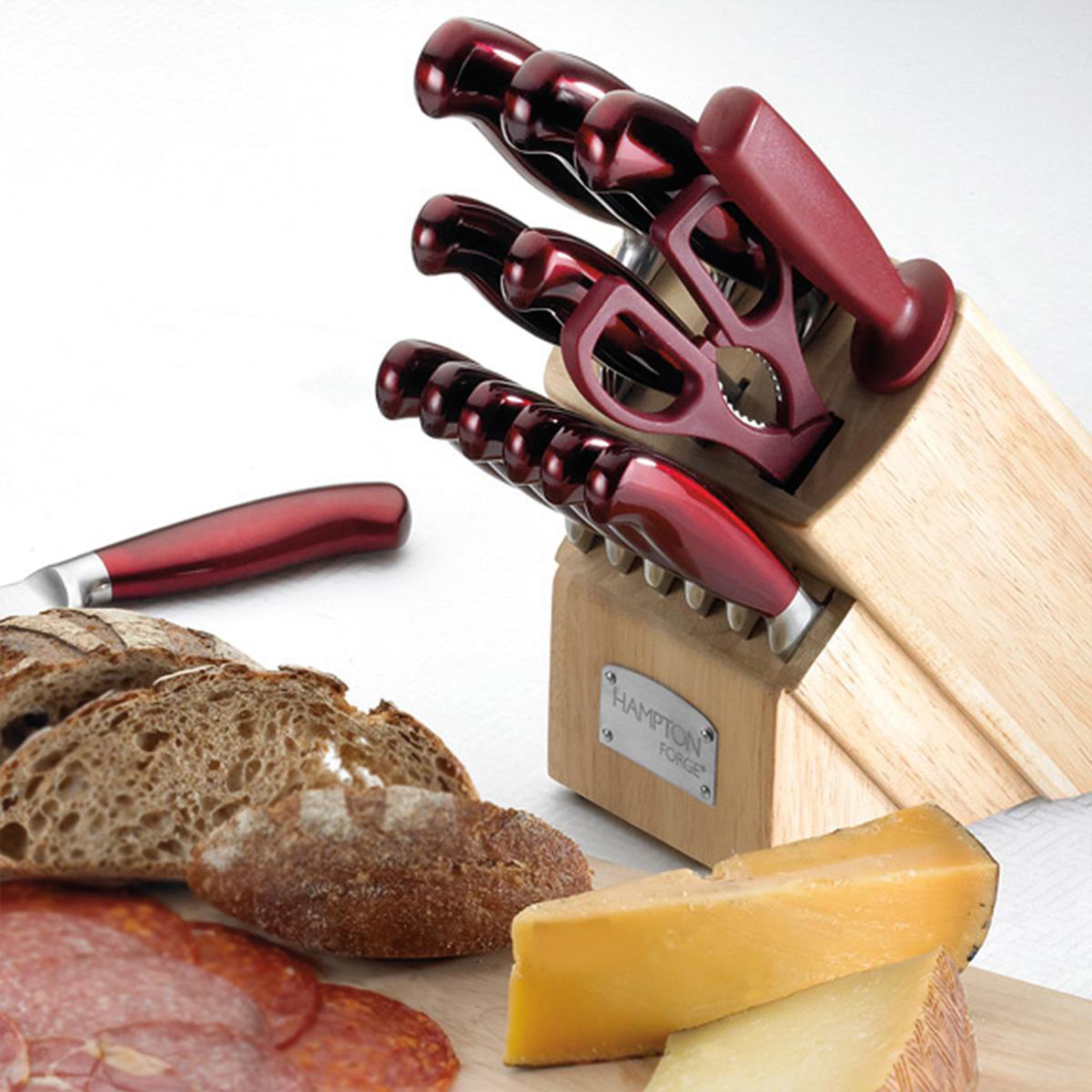 Lenox Heritage Lenox Heritage Argentum Red 14-Piece Cutlery Block Set - Image 4