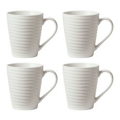 Lenox Heritage Lenox Heritage Ridge White Mugs, Set of 4