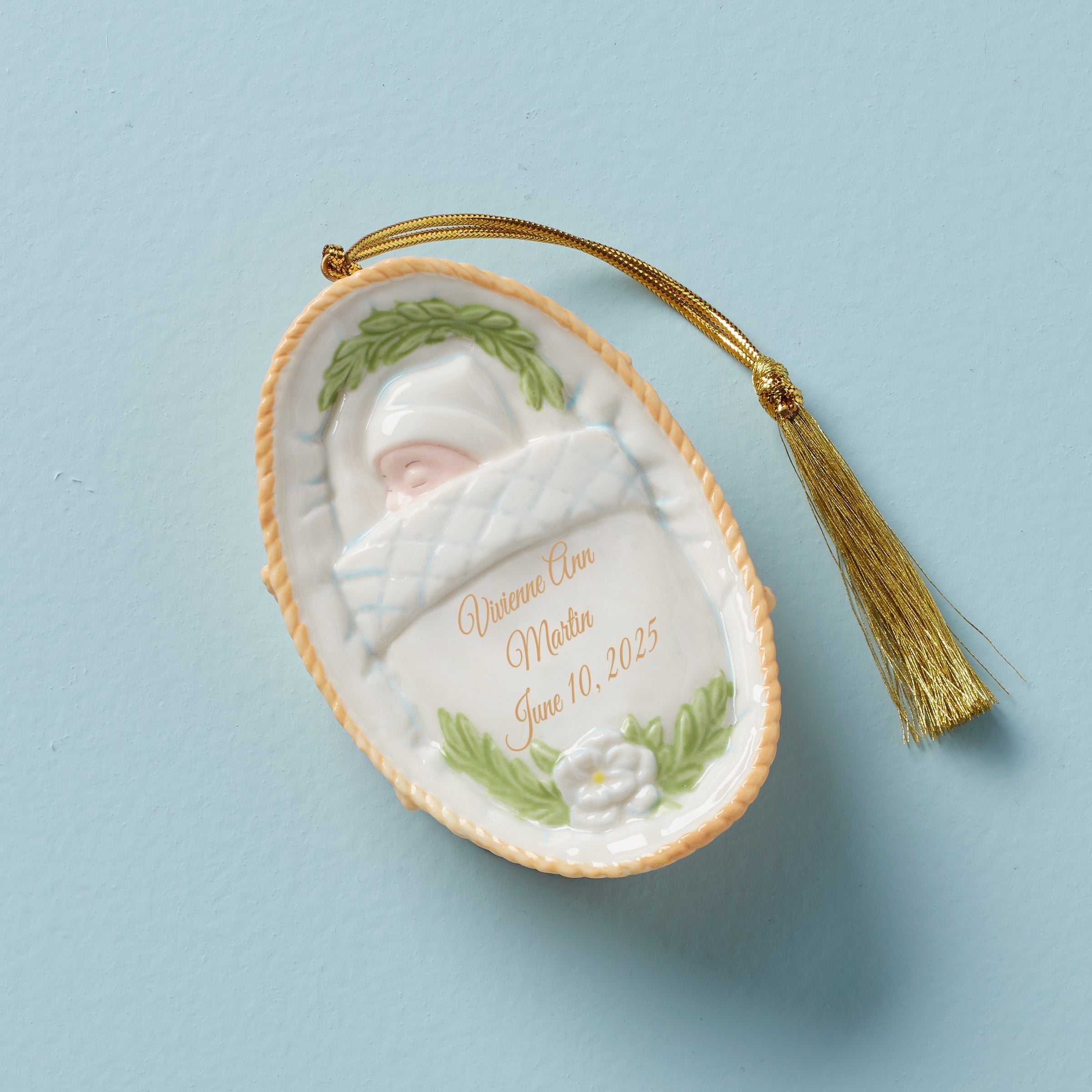 Lenox Heritage Lenox Heritage Personalized New Bundle Of Joy Ornament