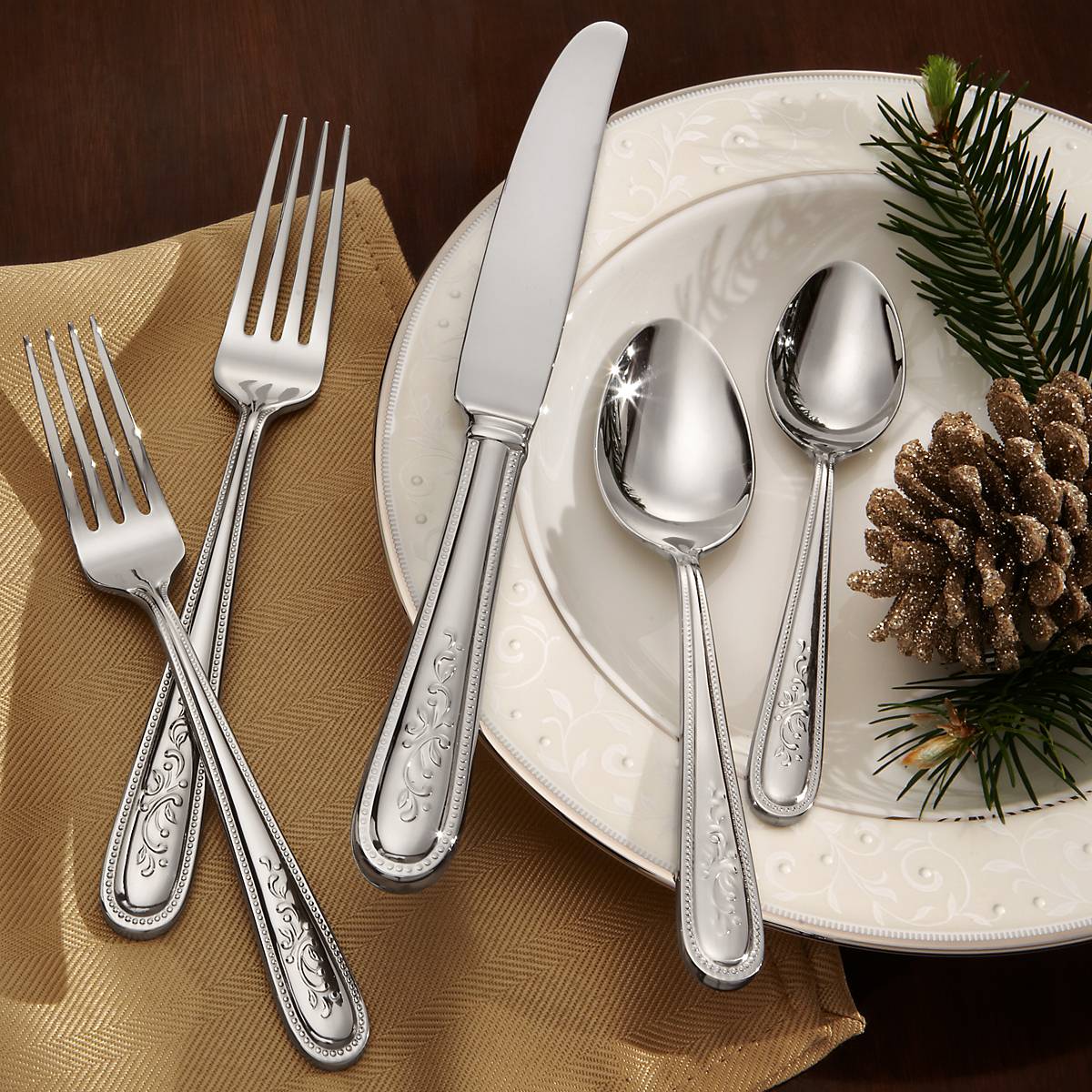 Lenox Heritage Lenox Heritage Opal Innocence 5 Piece Place Setting - Image 3