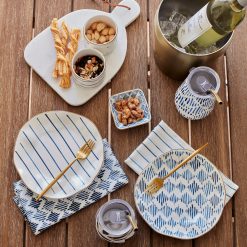 Alternative view of Lenox Heritage Lenox Heritage Blue Bay Melamine Assorted Accent Plates, Set of 4