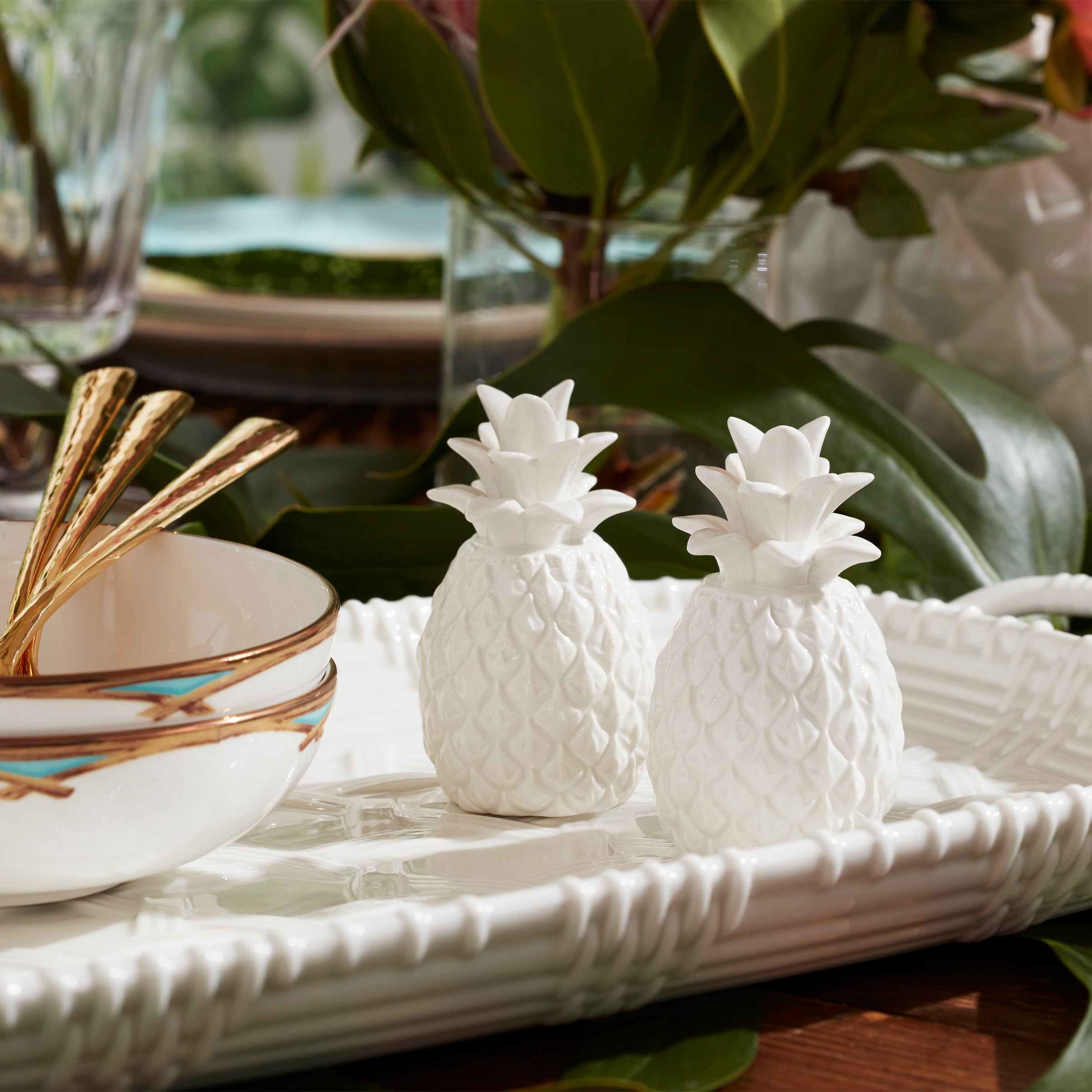 Lenox Heritage Lenox Heritage Wicker Creek Pineapple Salt & Pepper Set - Image 3