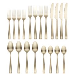 Alternative view of Lenox Heritage Lenox Heritage Samira Champagne Satin 20-Piece Flatware Set