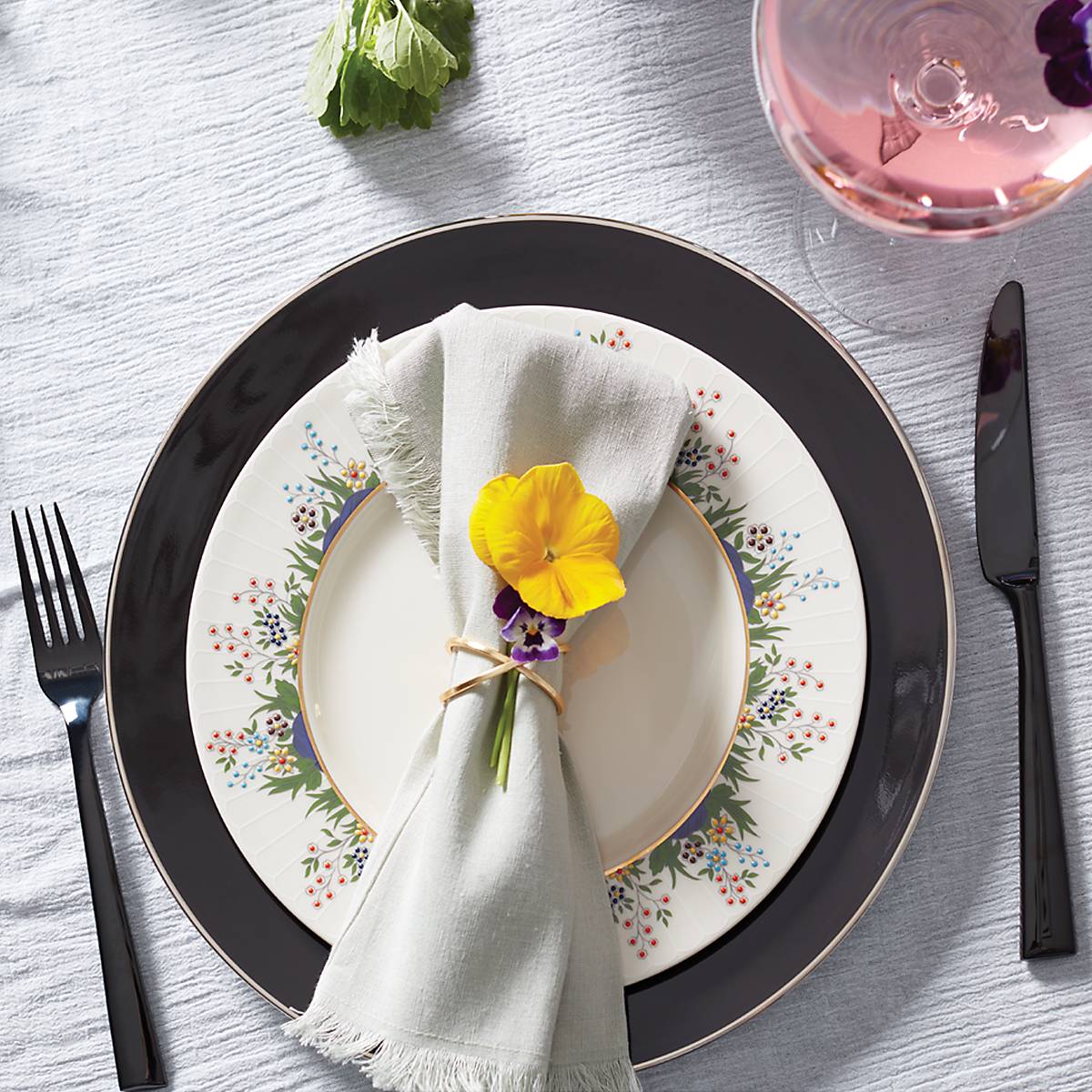 Lenox Heritage Lenox Heritage Colebrook Onyx 5-Piece Place Setting - Image 3