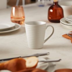 Alternative view of Lenox Heritage Lenox Heritage Ridge White Mugs, Set of 4