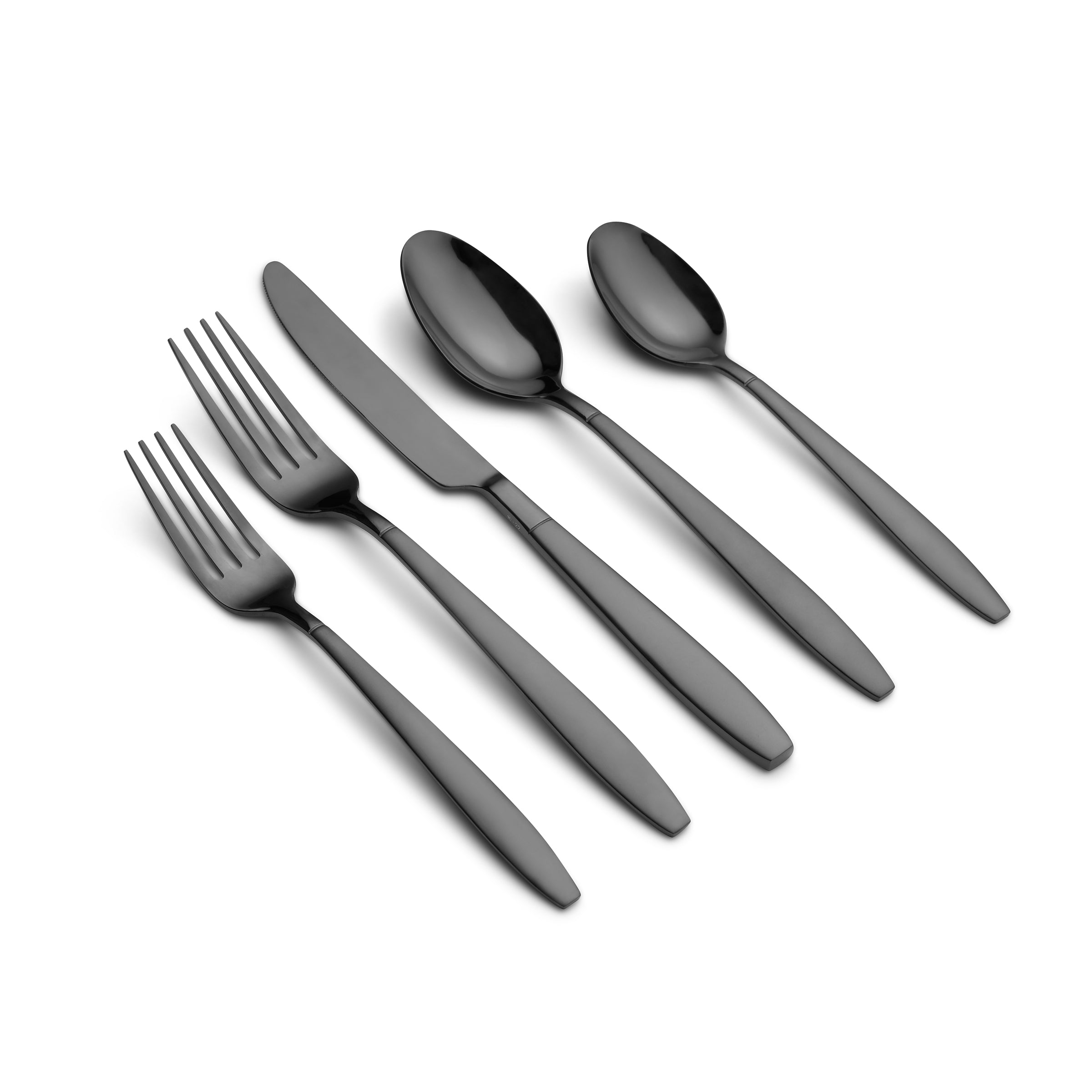 Lenox Heritage Lenox Heritage Mathison Black Sand Mirror 45-Piece Flatware Set