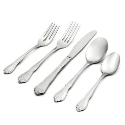 Lenox Heritage Lenox Heritage True Rose 45 Piece Everyday Flatware Set, Service For 8
