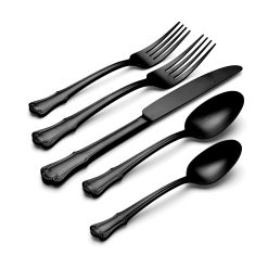 Alternative view of Lenox Heritage Lenox Heritage James Street Black Satin 20-Piece Flatware Set