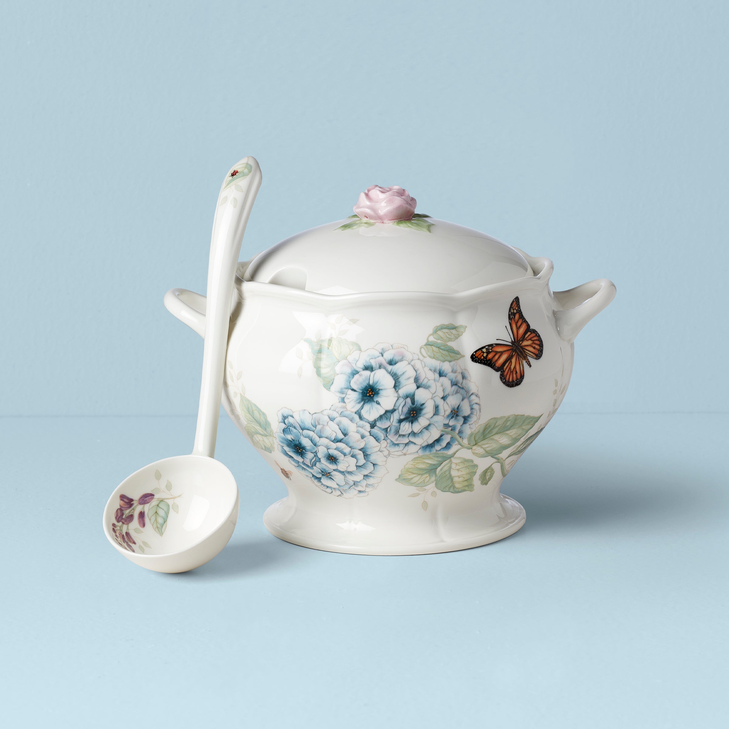Lenox Heritage Lenox Heritage Butterfly Meadow 2-Piece Tureen & Ladle Set - Image 3