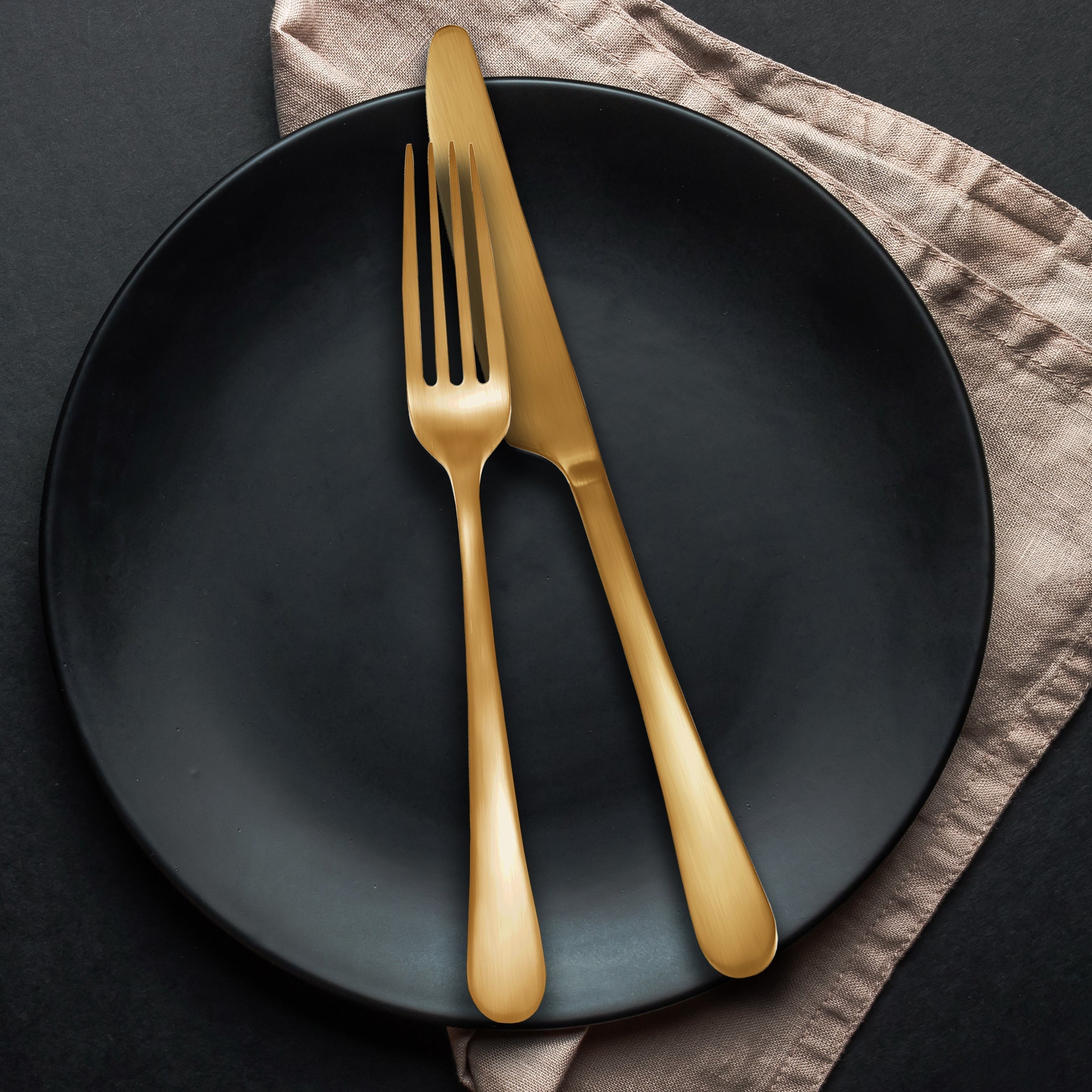 Lenox Heritage Lenox Heritage Mirabella Gold Titanium Satin 20-Piece Flatware Set - Image 2