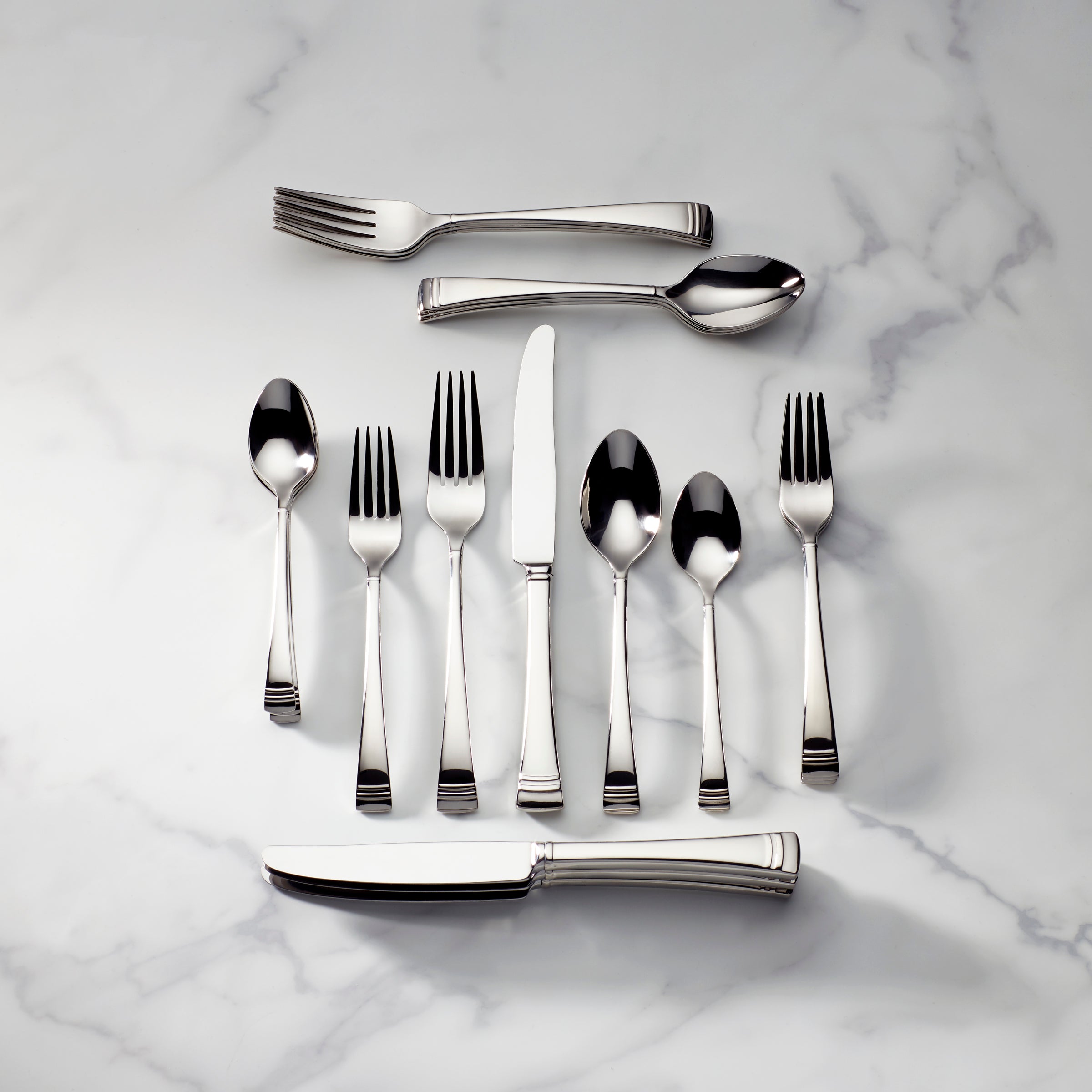 Lenox Heritage Lenox Heritage Federal Platinum 20-Piece Flatware Set - Image 2