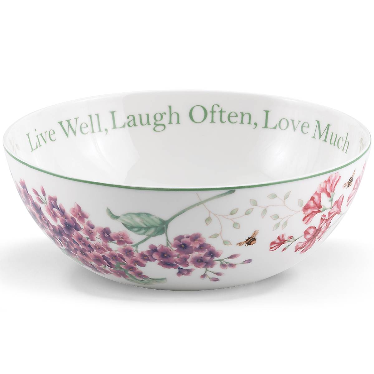Lenox Heritage Lenox Heritage Butterfly Meadow Large Sentiment Serving Bowl - Image 3
