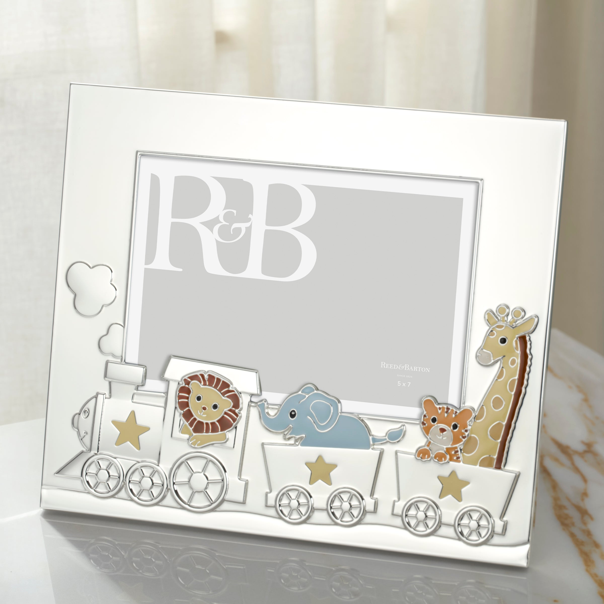 Lenox Heritage Lenox Heritage Animal Train Silverplate 5x7 Photo Frame - Image 2