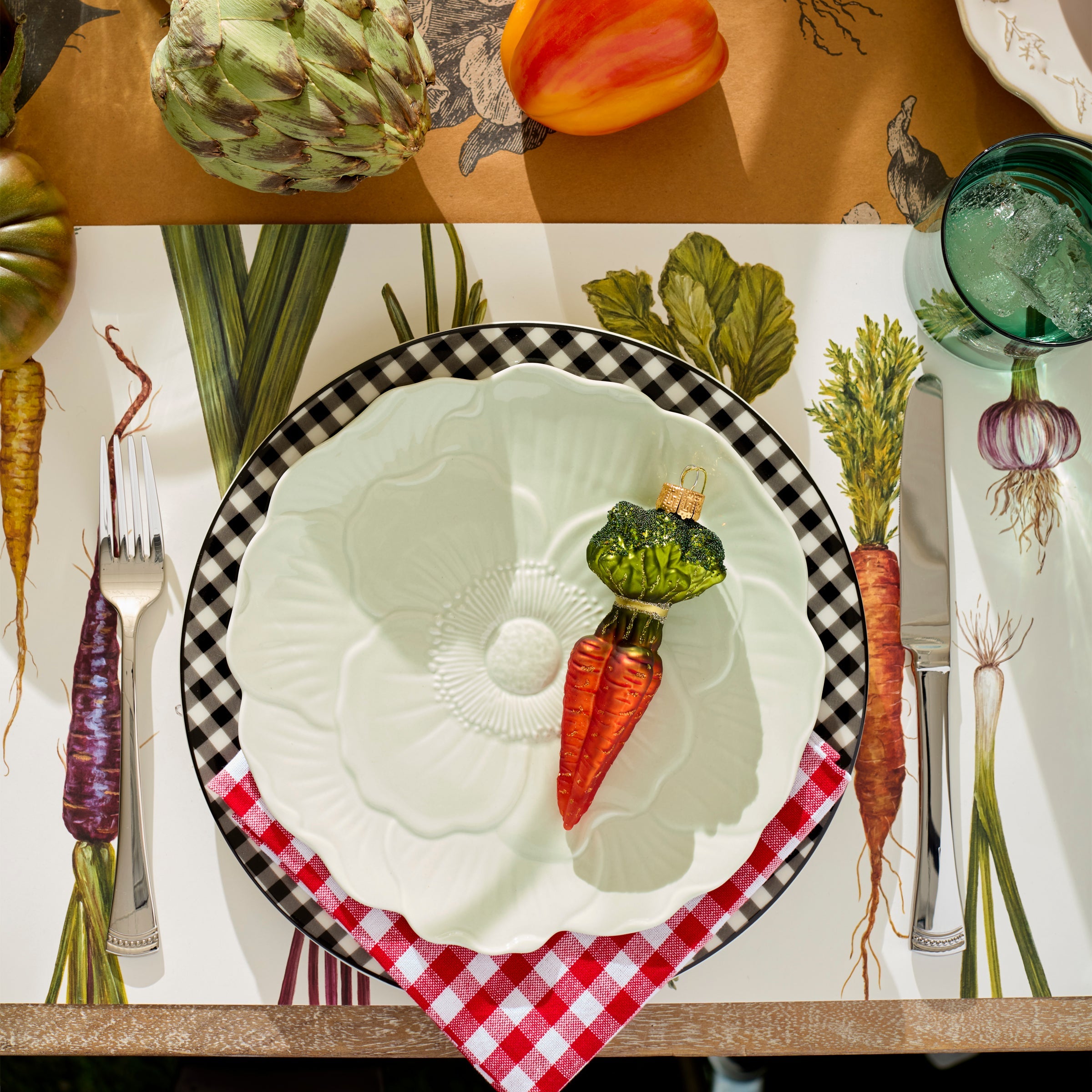 Lenox Heritage Lenox Heritage Gingham Black Dinner Plates, Set of 4 - Image 3