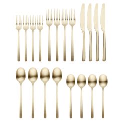 Alternative view of Lenox Heritage Lenox Heritage Beacon Champagne Satin 20-Piece Flatware Set