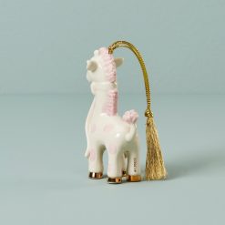 Alternative view of Lenox Heritage Lenox Heritage Personalized Baby's Pink Giraffe Ornament