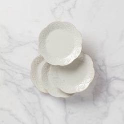 Lenox Heritage Lenox Heritage French Perle White 4-Piece Dessert Set