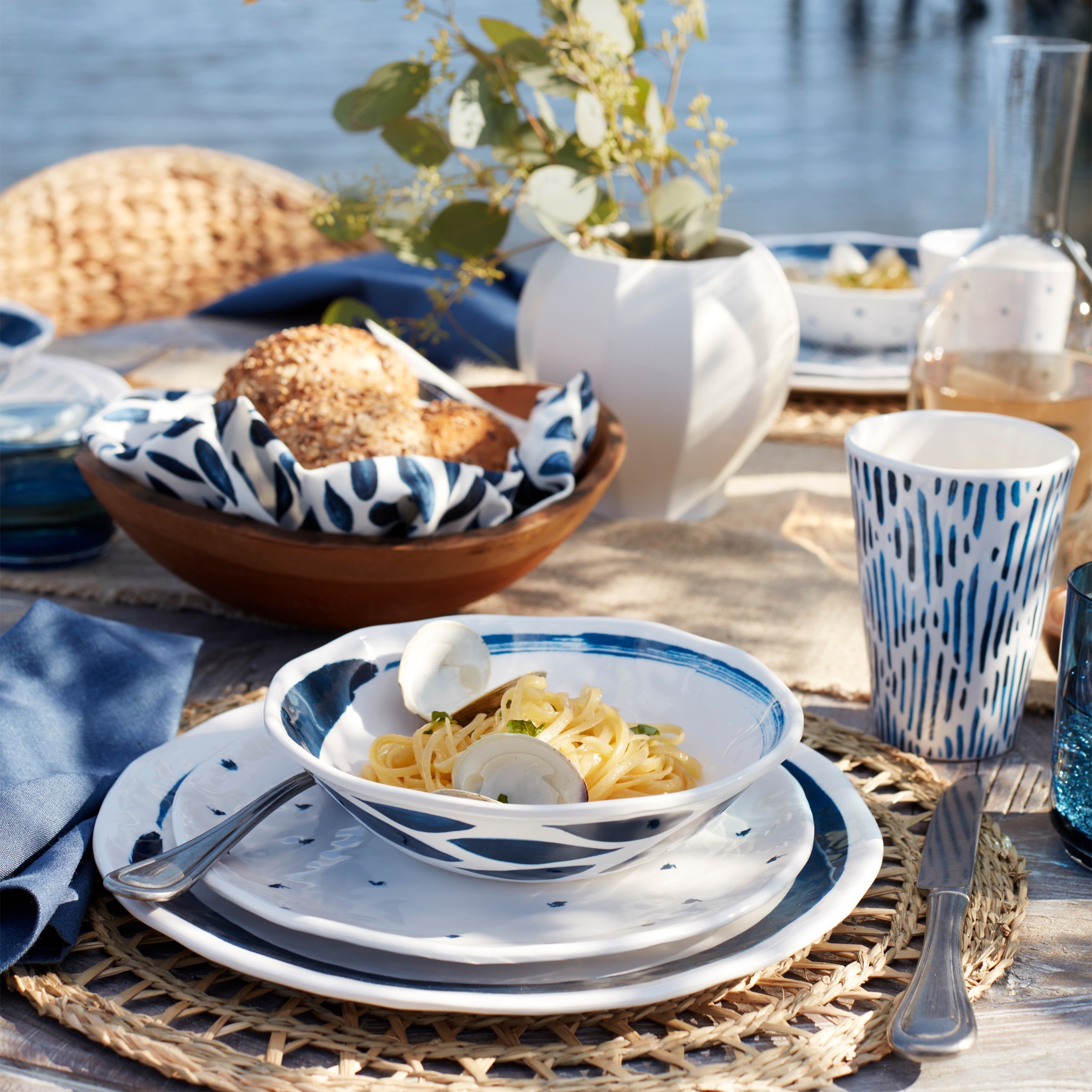 Lenox Heritage Lenox Heritage Blue Bay Melamine Assorted Accent Plates, Set of 4 - Image 10