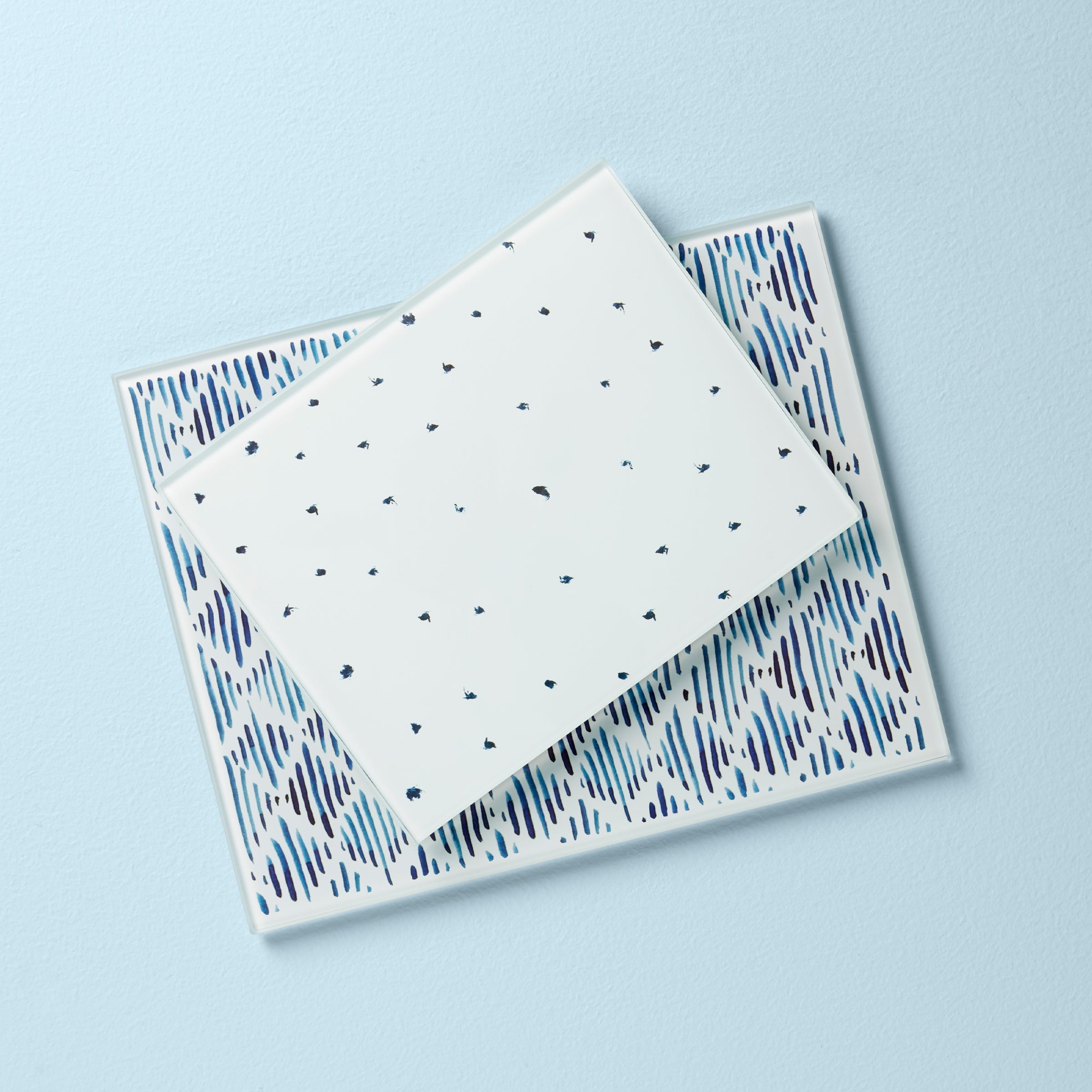 Lenox Heritage Lenox Heritage Blue Bay 2-Piece Glass Cutting Board Set