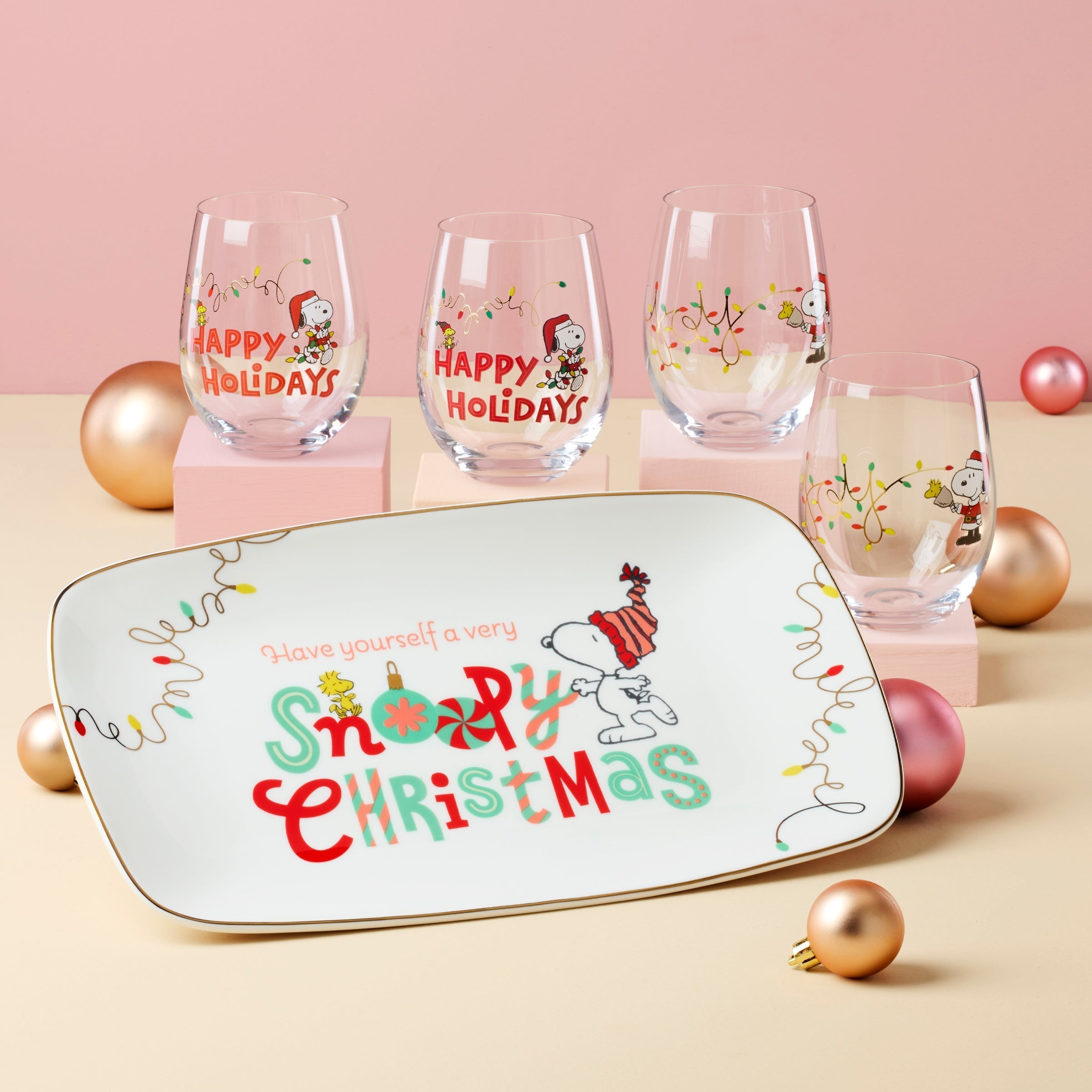 Lenox Heritage Lenox Heritage Snoopy Christmas Hors d'Oeuvre Tray - Image 2