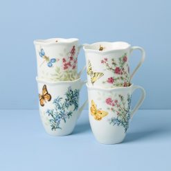 Lenox Heritage Lenox Heritage Butterfly Meadow Herbs Mugs, Set of 4