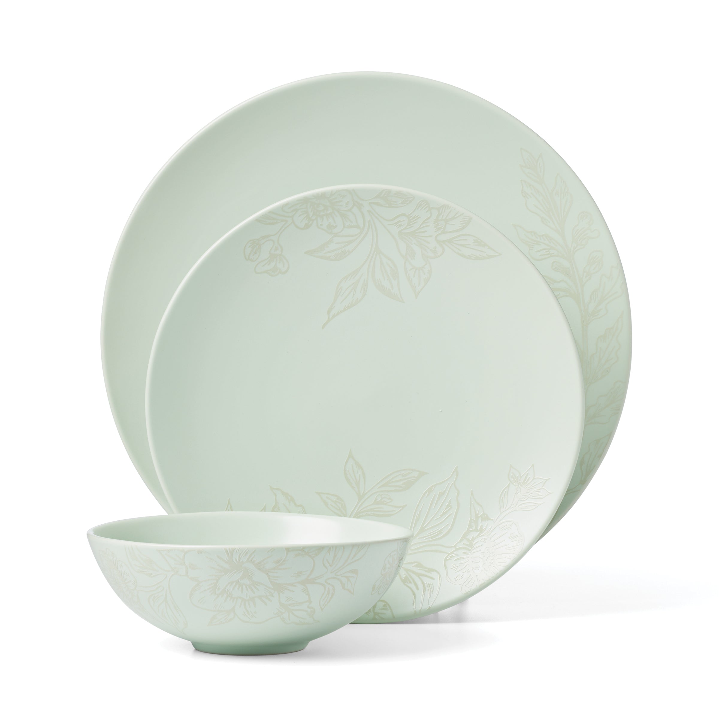 Lenox Heritage Lenox Heritage Roseto Soft Sage 12-Piece Dinnerware Set - Image 2