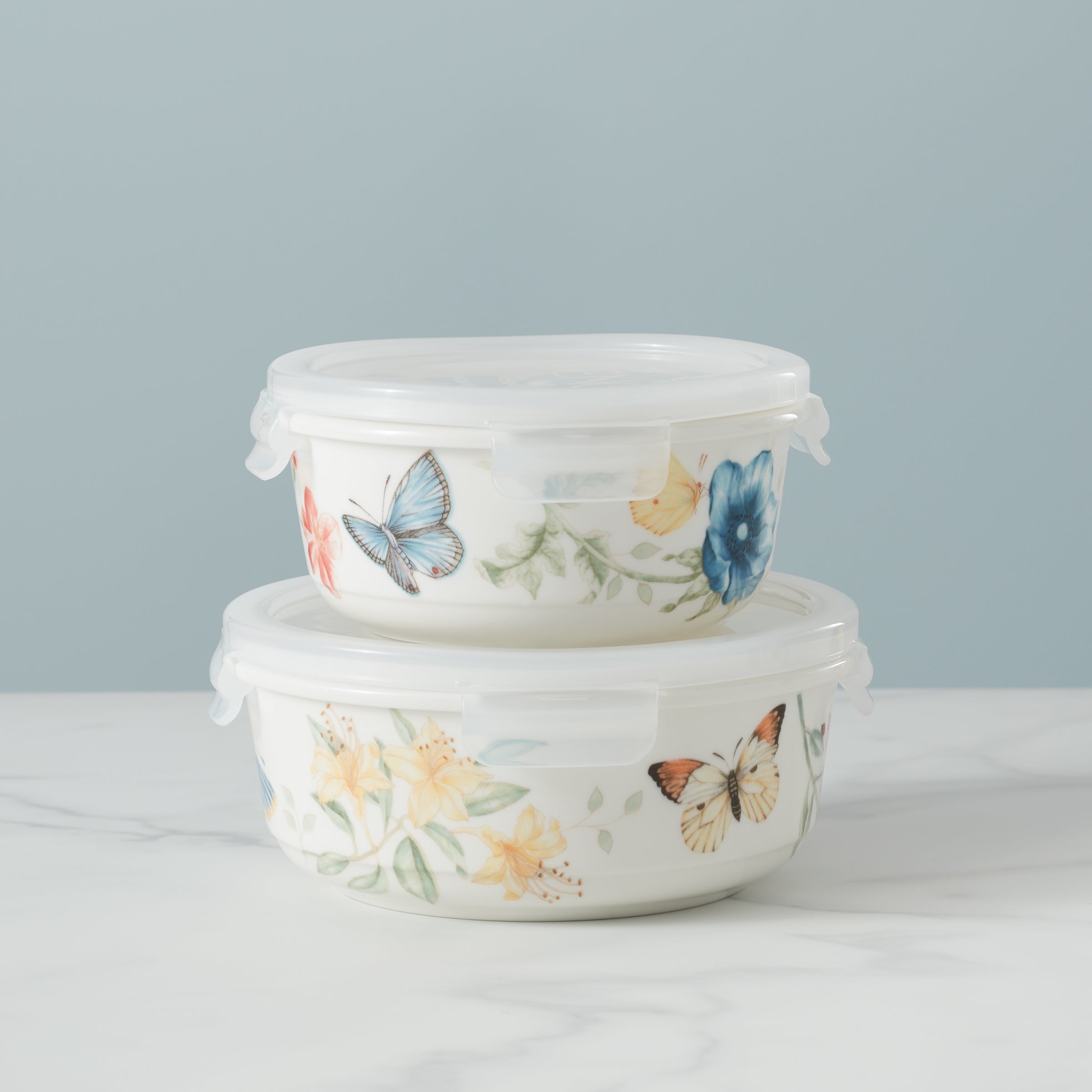 Lenox Heritage Lenox Heritage Butterfly Meadow Large Round Container - Image 4