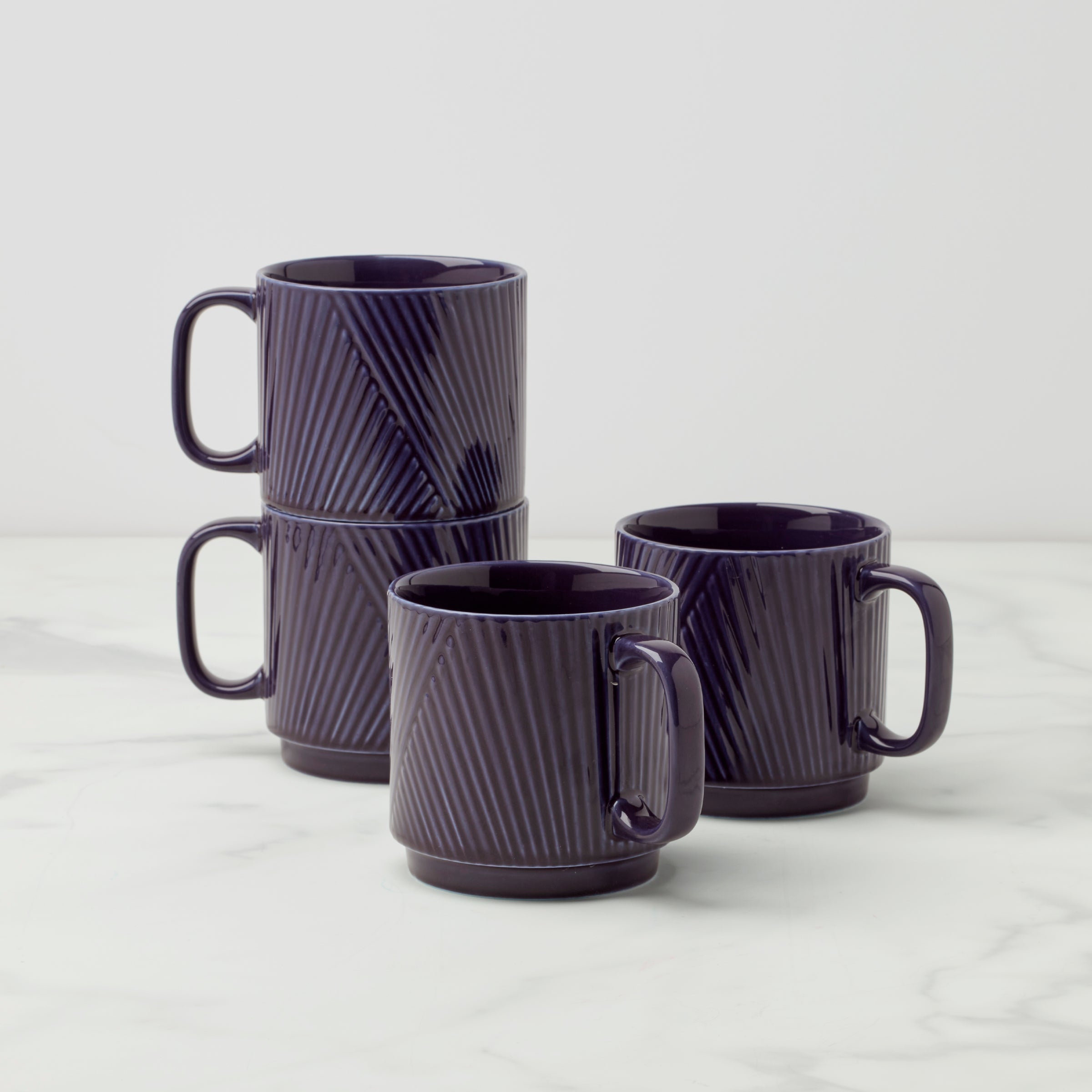 Lenox Heritage Lenox Heritage Modulus Nightshade Mugs, Set of 4