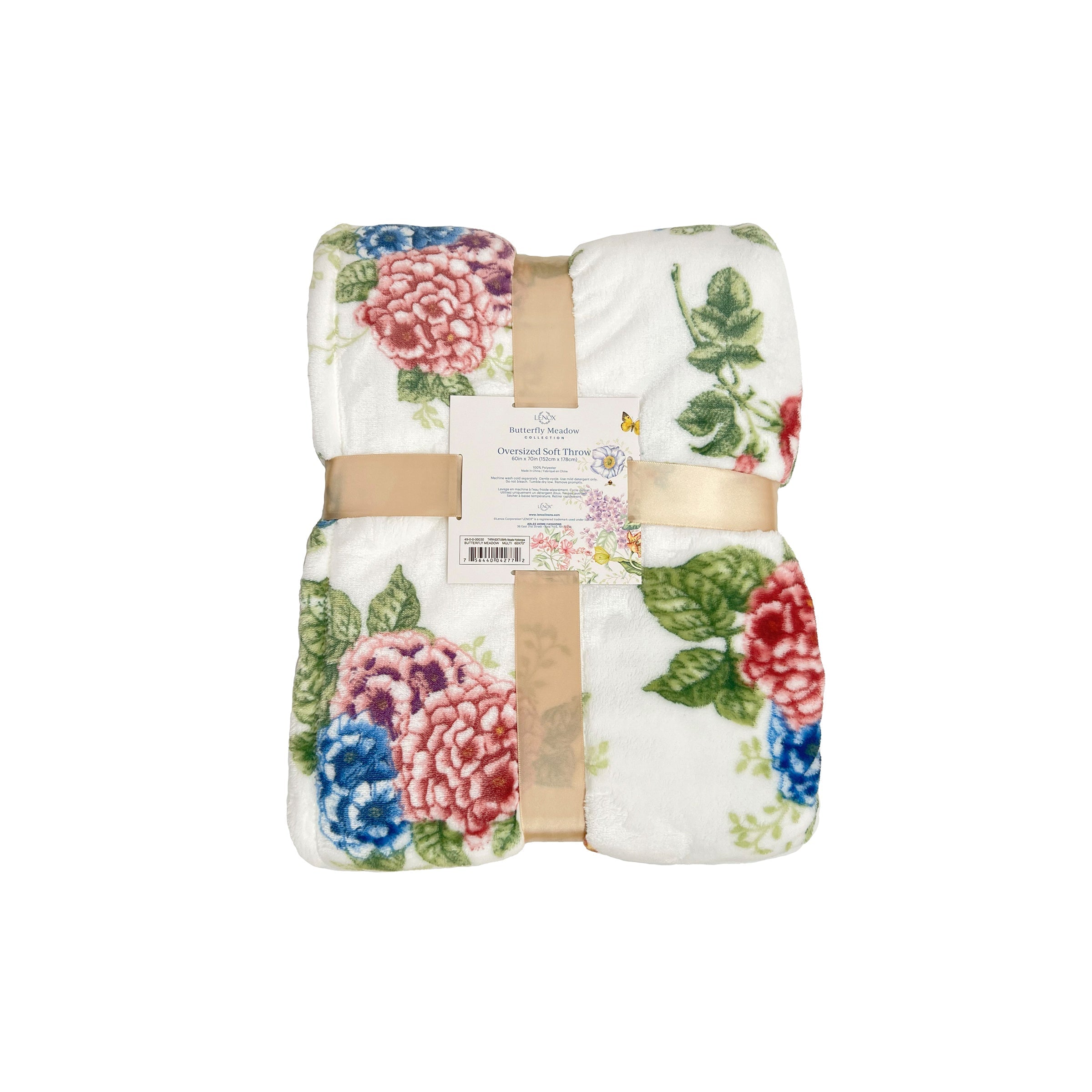 Lenox Heritage Lenox Heritage Butterfly Meadow Hydrangea Throw Blanket - Image 3
