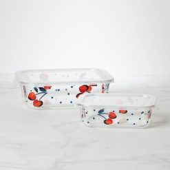 Alternative view of Lenox Heritage Lenox Heritage Vintage Cherry Dot 2-Piece Rectangular Storage Set