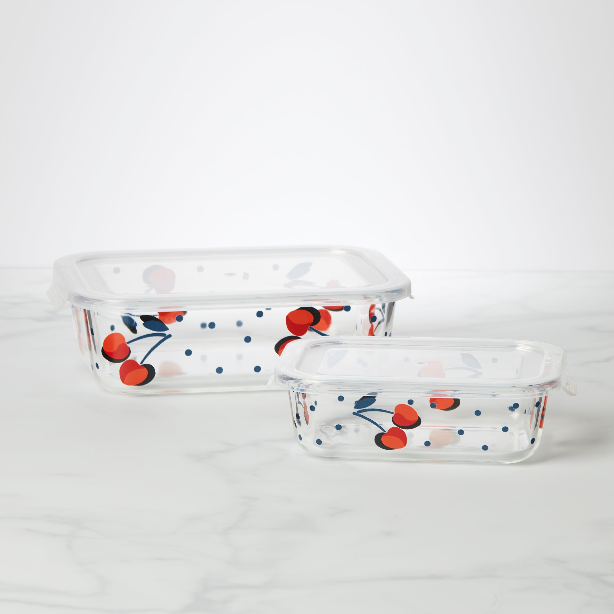 Lenox Heritage Lenox Heritage Vintage Cherry Dot 2-Piece Rectangular Storage Set - Image 2