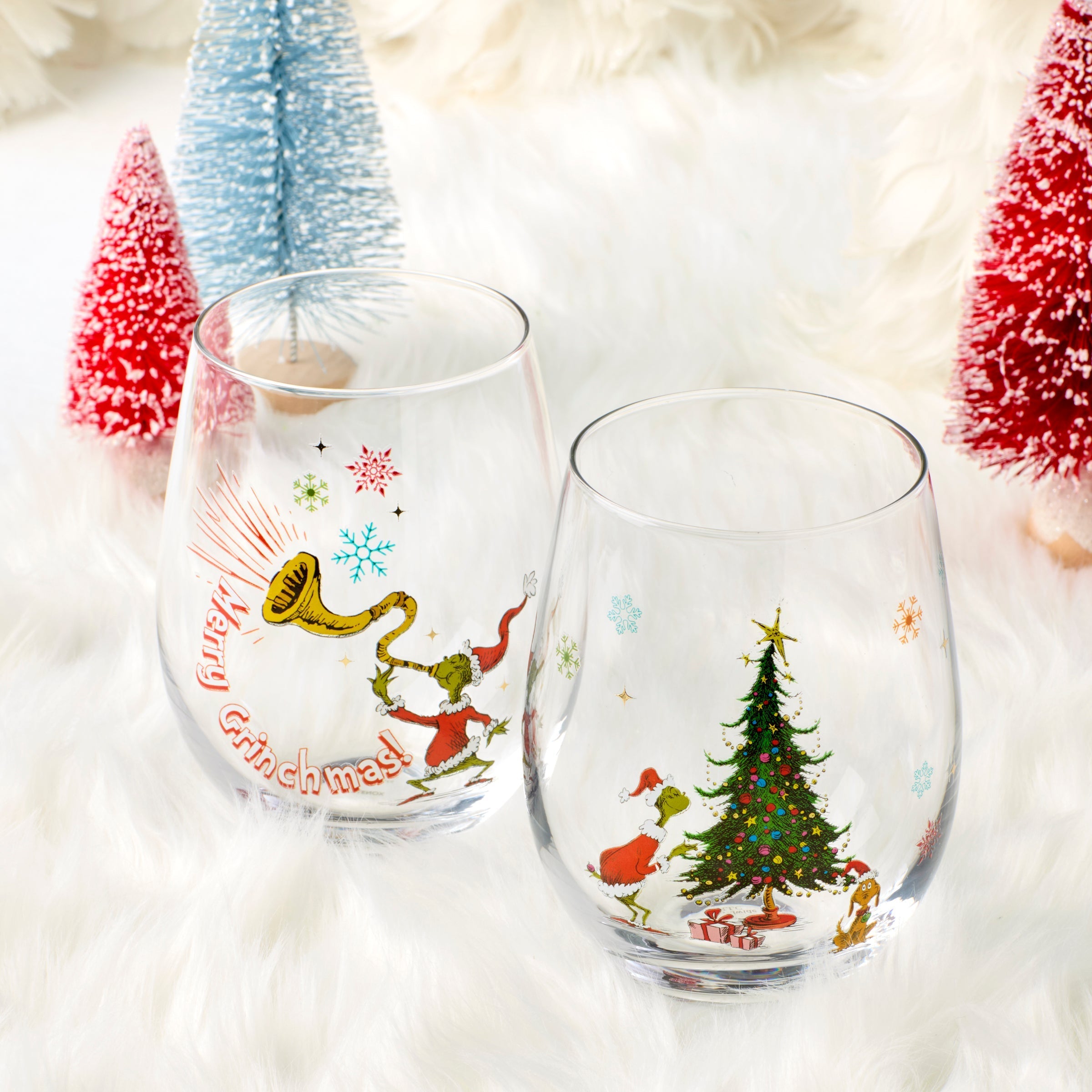 Lenox Heritage Lenox Heritage Merry Grinchmas Glass Tumblers, Set of 4 - Image 3