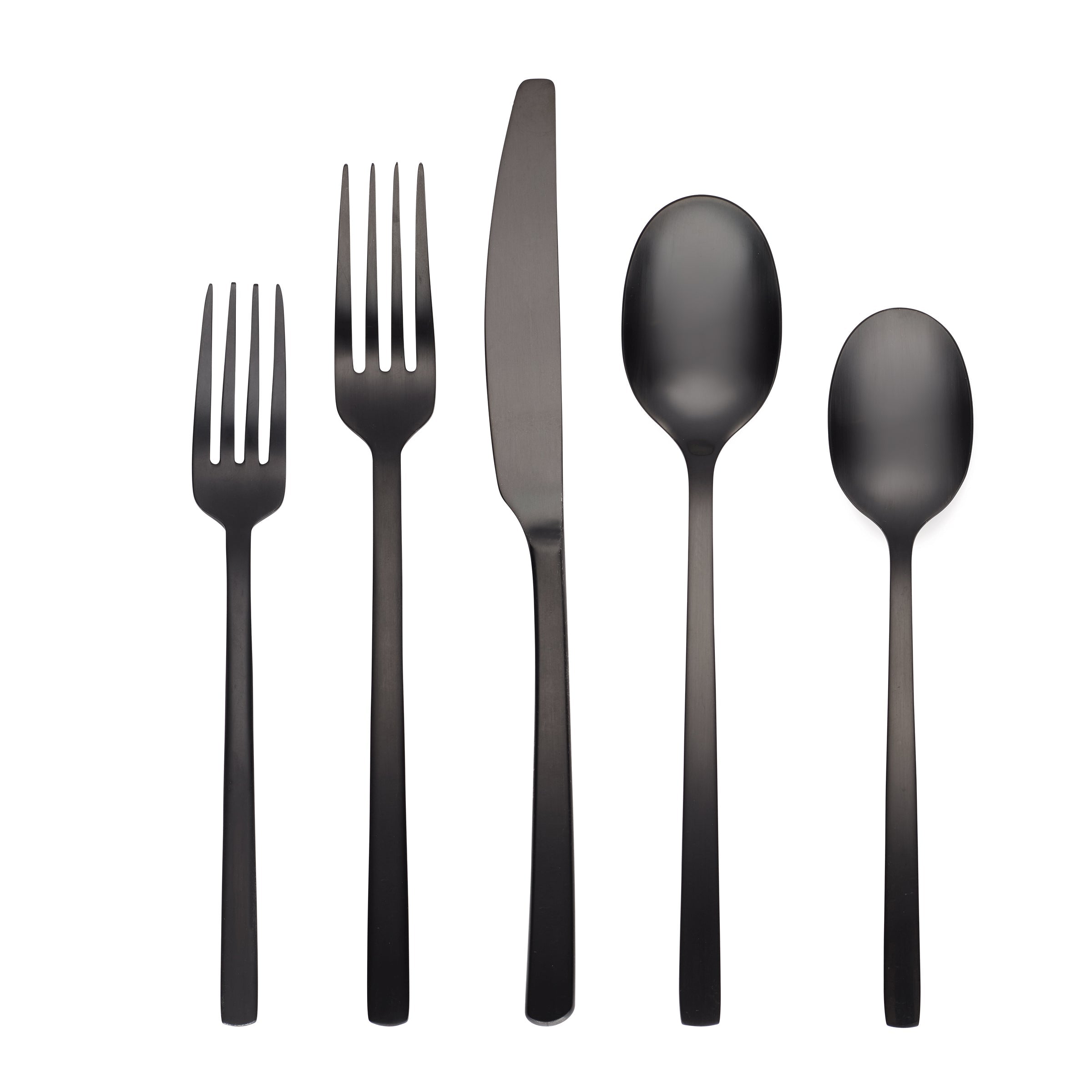 Lenox Heritage Lenox Heritage Beacon Black Satin 45-Piece Flatware Set