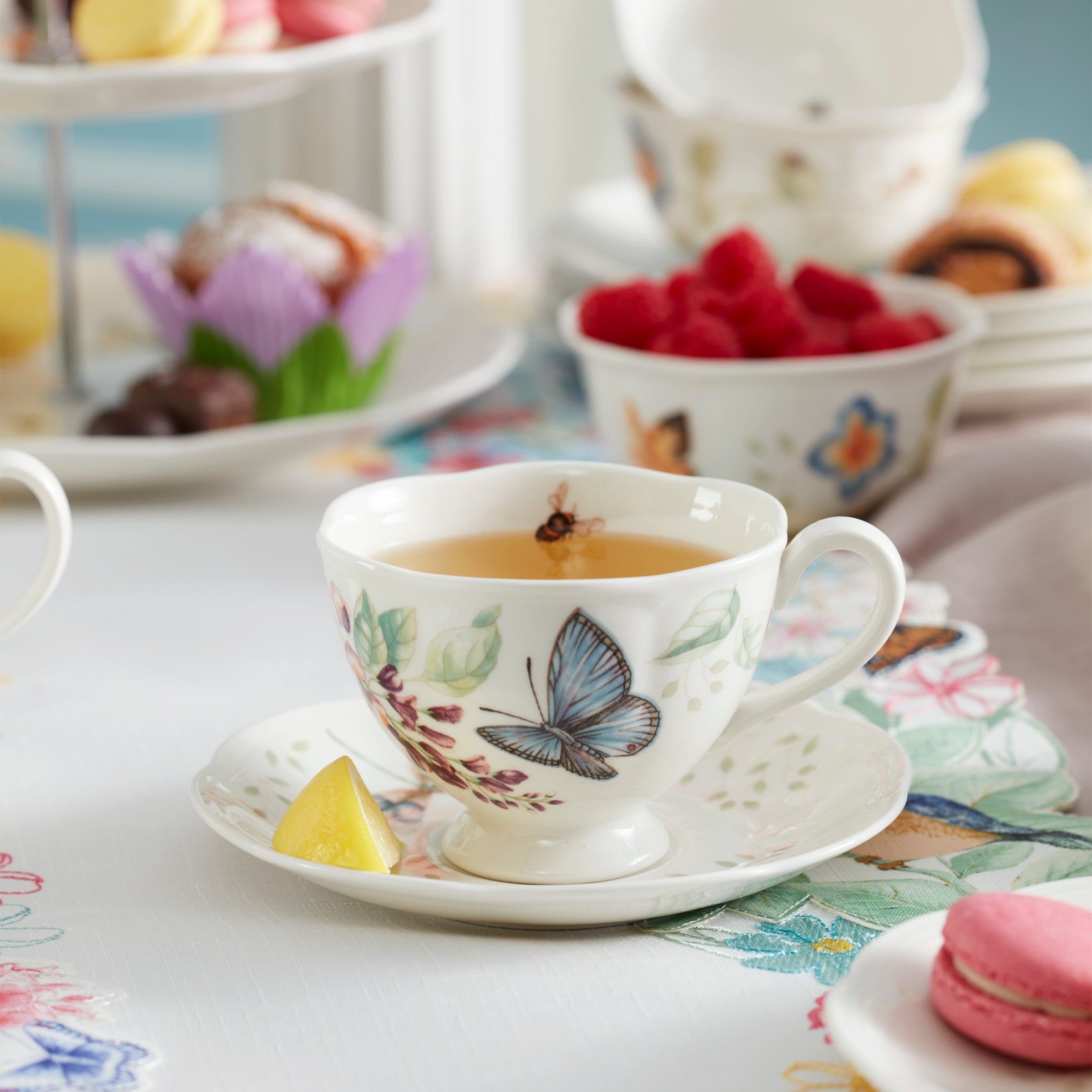 Lenox Heritage Lenox Heritage Butterfly Meadow 9-Piece Tea Set - Image 4