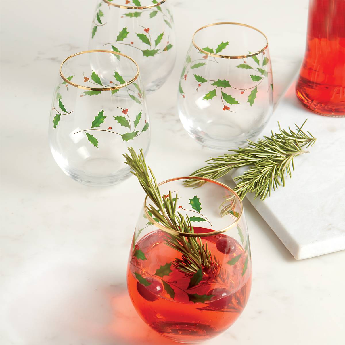 Lenox Heritage Lenox Heritage Holiday Stemless Wine Glasses, Set of 4 - Image 6